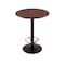 Holland Bar Stool Co 42" 214 Black Table 30" dia. Top, Foot Ring 214-2242BW30RFTRG - alternate 2